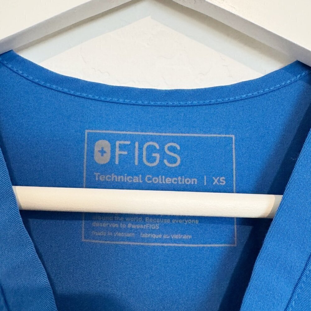 Figs Catarina Scrub Top XS Medical Nurse Technical Comfort Work V Neck - Picture 5 of 6